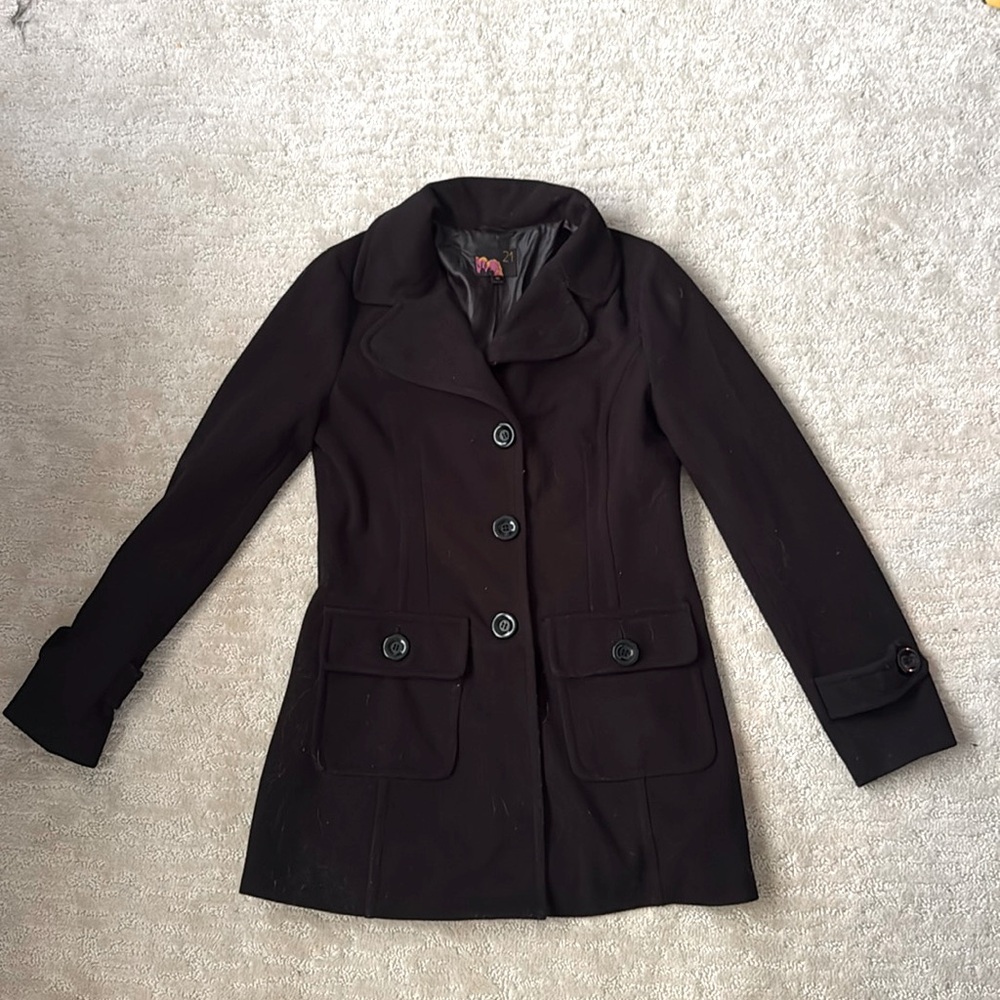 Black pea coat